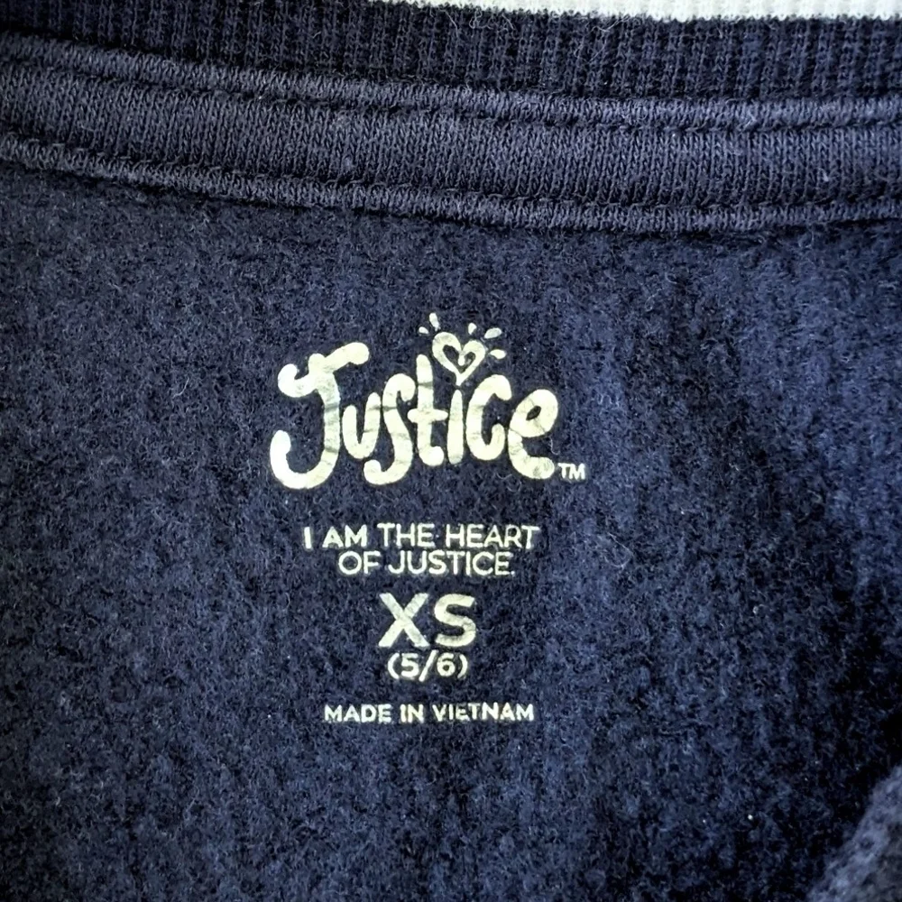 Justice Kids Blue and Green Tie-Dye Hoodie and Navy Sweatshirt Set